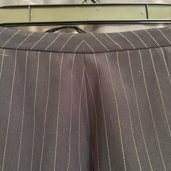 Stresa three piece ladies pants suit dark blue & white pin strip size 10 - Picture 12 of 14
